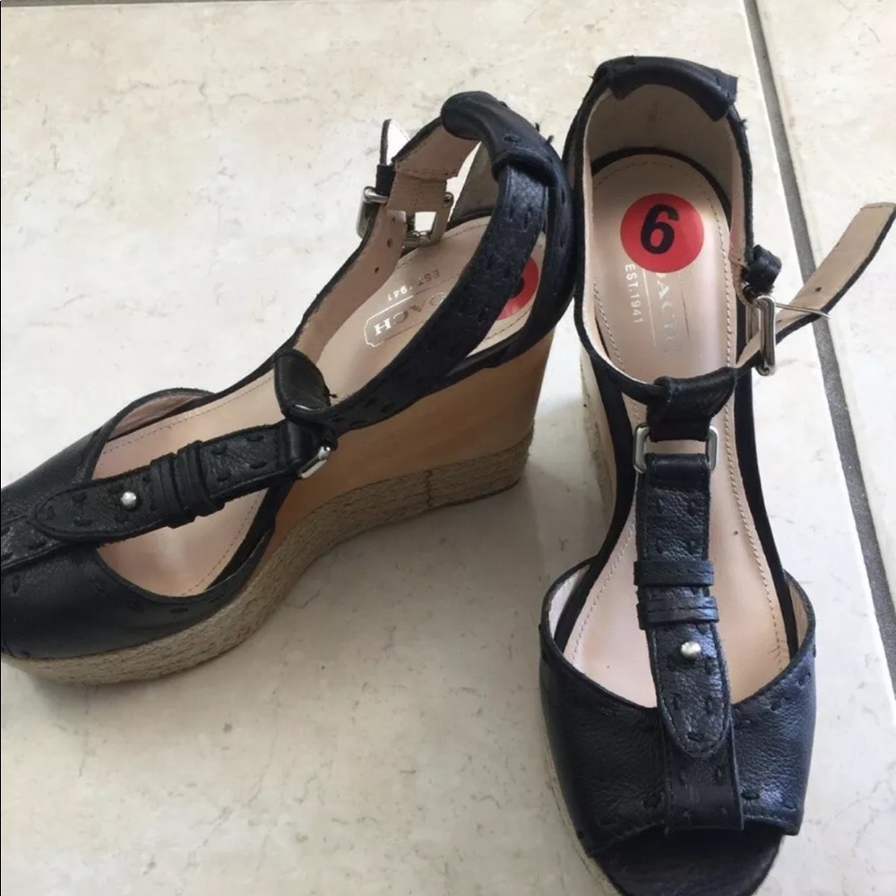 COACH Wedge Sandals - Picture 2 of 7
